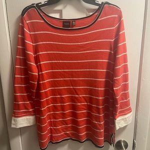 Rafaella Women’s Striped Sweater Sz XL